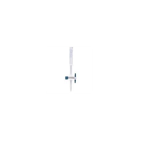Bureta recta con llave de teflón Clase AS de 10 ml. Modelo. 017.01.010