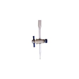 Bureta recta graduada 10ml clase A con llave de teflón. Modelo 1645A-10