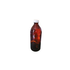 Botella de vidrio ámbar 500ml. Modelo CVQ3041