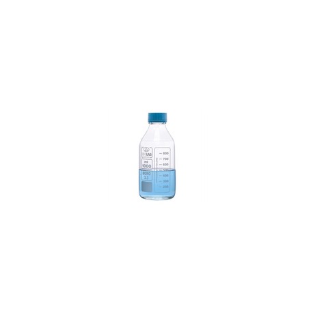 Botella de vidrio con tapa de rosca de 100 ml. Modelo. 061.01.100
