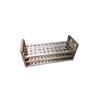 Gradilla de acero inoxidable con orejas 20 lugares. Modelo AE047