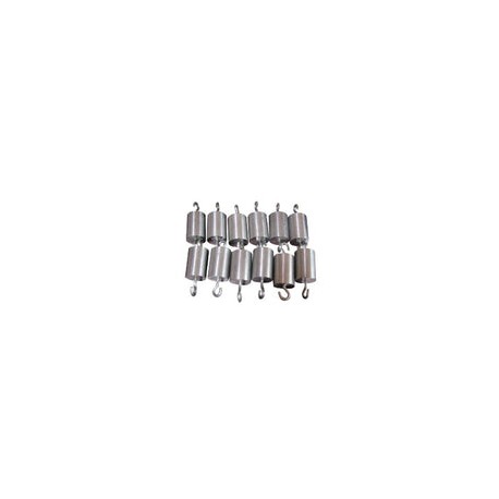 Juego de Pesas de Aluminio con gancho 12 pzas. / 50 gr. Modelo CV031-A