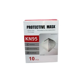 Mascarilla para protección respiratoria. Modelo KN95(10)