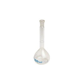 Matraz aforado tapón de plástico  BLAUBRAND de 50ml. Modelo 37290