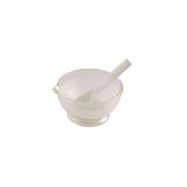 Mortero de vidrio con pistilo. Modelo 1383