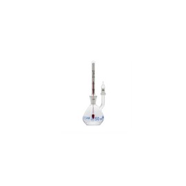 Picnómetro calibrado con termómetro de 10 ml. Modelo. 023.03.010