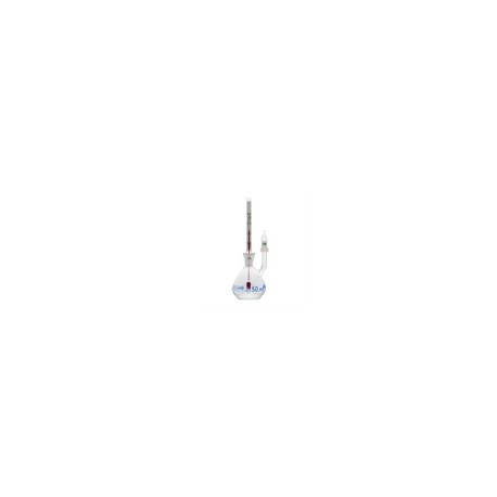Picnómetro calibrado con termómetro de 10 ml. Modelo. 023.03.010