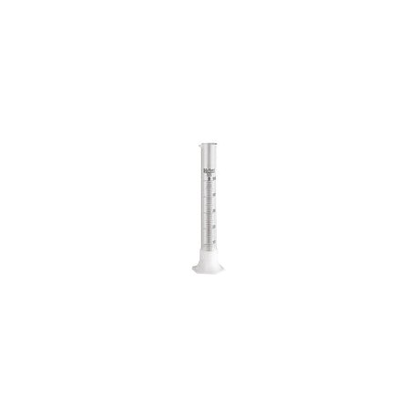 Probeta graduada de vidrio con base de plástico 50ml. Modelo 1601P-50