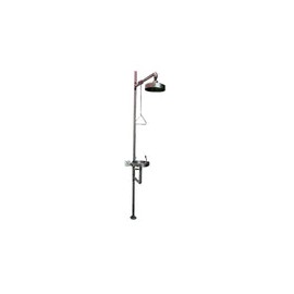 Regadera con lavaojos de acero inoxidable. Modelo CVQ-120C
