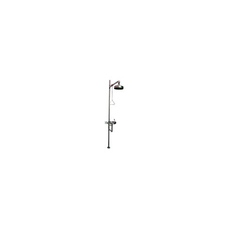 Regadera con lavaojos de acero inoxidable. Modelo CVQ-120C
