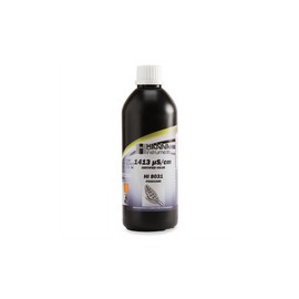 Solución estándar de conductividad de 1,413 µS/cm en frasco FDA. Modelo HI8031L